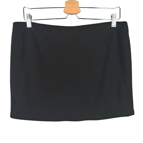 Lovers and Friends Morgan Mini Skirt Black Size L - Picture 3 of 6